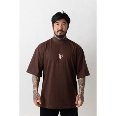 Imagem de Camiseta Oversized Gola Alta Classic Marrom-Unissex