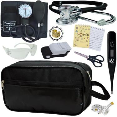 Imagem de Kit Academico Enfermagem Premium Preto Completo - Love Saude, PRETO PR