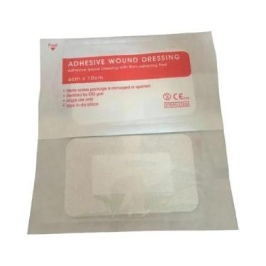 Imagem de Bandagens Adesivas Médicas Não Tecidas De 6x10cm, 10 Peças, Curativos 