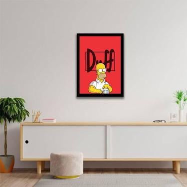 Imagem de Quadro Decorativo Duff Beer Homer Simpsons