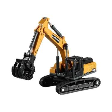 Imagem de Brinquedo De Construção Infantil: Escavadeira De Madeira Em Liga Metál