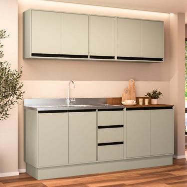 Imagem de Cozinha Modulada 4 Pecas sem Pia e Rodape Koya Politorno