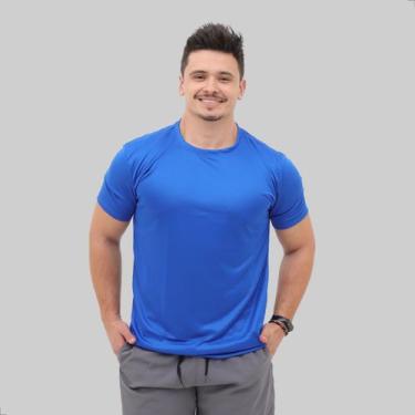 Imagem de Camiseta Masculina Dryfit Treino Academia Manga Curta Lisa - Techmalha
