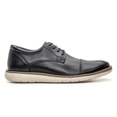Imagem de Sapato Oxford masculino Couro Legitimo Homem Esporte Fino Preto  - IGO