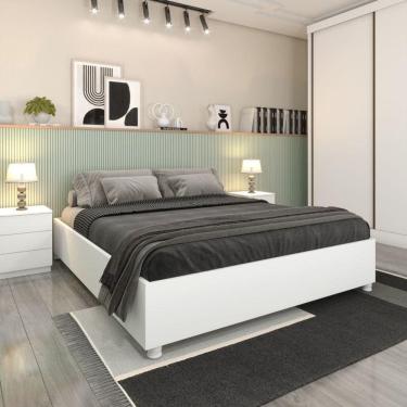 Imagem de Cama Box Casal Queen - Mônaco-neve - Tcil Móveis