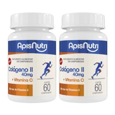 Imagem de 2x Colágeno Tipo 2 + Vitamina C 500mg 60 Comprimidos - ApisNutri