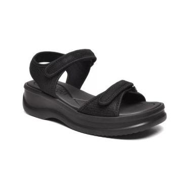 Imagem de Sandalia Papete Feminina Casual Conforto Azaleia 18451, Preto, 37