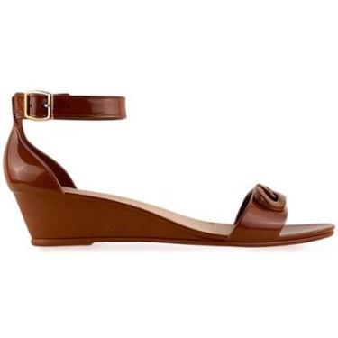 Imagem de Sandália Anabela Crochê Janahina Morena-Feminino