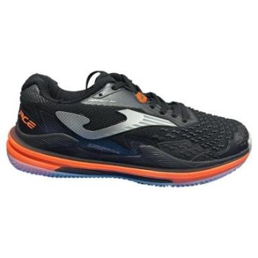 Imagem de Tênis Joma Ace Clay Preto e Laranja Masculino-Masculino