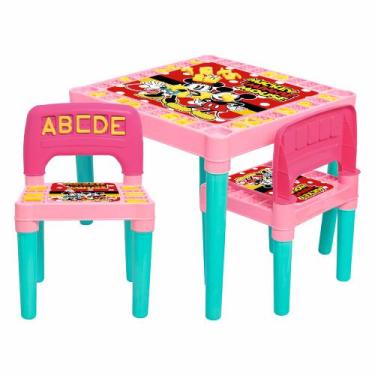 Imagem de Mesa Infantil Didática Com Cadeiras E Encaixe Educativo - Toys 2u