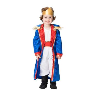 Imagem de Fantasia Infantil Príncipe Pequeno Téo Roupa Menino + Coroa