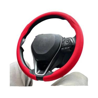 Imagem de Capa De Volante De Carro Universal Em Couro Respirável Antiderrapante 