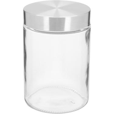 Imagem de KIT 3 POTE MANTIMENTOS HOME&CO COM TAMPA DE VIDRO 1 LITRO 16x11x11cm