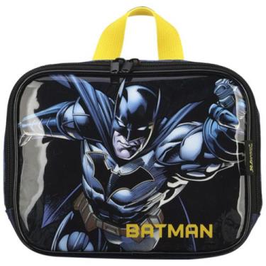 Imagem de Lancheira Térmica Infantil Escolar Batman Quadrinhos DC - Luxcel, Azul