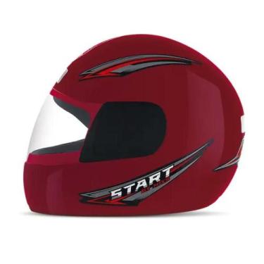 Imagem de Capacete Moto Fechado Vermelho Mixs Start Pro Tork Masculino/Feminino 