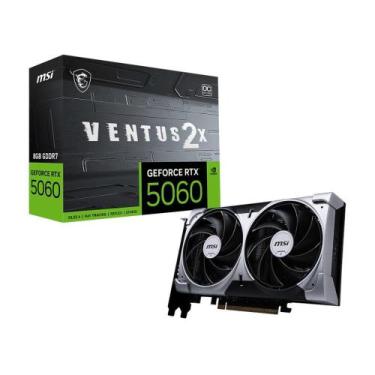 Imagem de Placa de Video MSI Geforce RTX 5060 Ventus 2X, 8GB GDDR7 128-bit, 912-