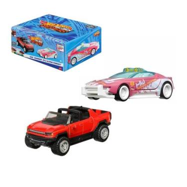 Imagem de Hot Wheels Pull-Back Speeders c/ 2 Carrinhos 1:43 Mattel, Hummer E Alp