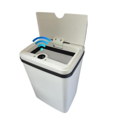 Imagem de Lixeira Automatica Sensor 15l Abre Fecha Banheiro Escritorio - BBG