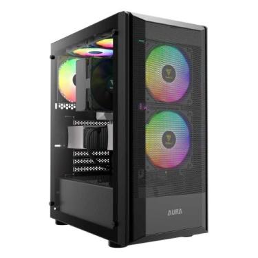 Imagem de Gabinete Gamer Gamdias Aura GC6 - Lateral em Vidro Temperado - USB 3.0