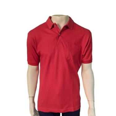 Imagem de Camisa Polo Malha Piquet 1140 com bolso Masculina manga curta ATÉ X3 -