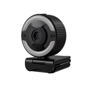 Imagem de Webcam Gamer USB Oneshot GW910, Full HD 1080p, com LED integrado, REDR