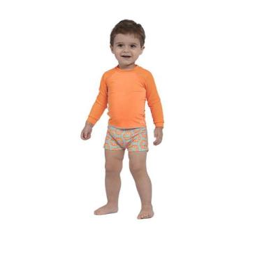 Imagem de Blusa proteção uv50+ baby siri kids, G, Laranja