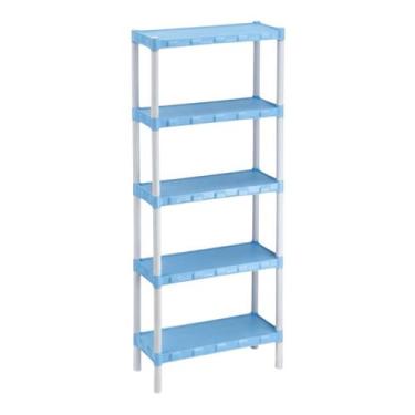 Imagem de Estante modular Flexa Azul bebe com 5 prateleiras