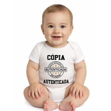 Imagem de Body de bebê manga curta estampa miniatura do papai - Calupa, 9-12M