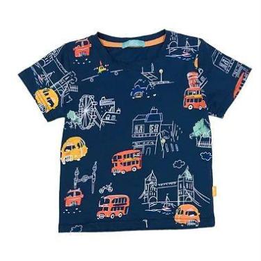 Imagem de Camiseta Infantil Menino Kiki, Azul marinho, 3