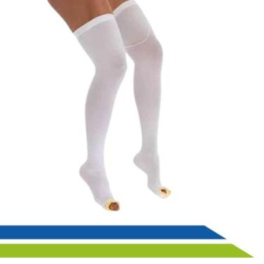 Imagem de Meia Anti Trombo Elástica 7/8 Meia Coxa 18MMHG AES PAR VENOSAN, G