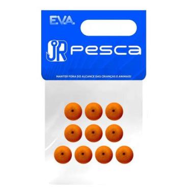 Imagem de Eva Boleado 8mm Bolinha Laranja - Jr Pesca, Laranja