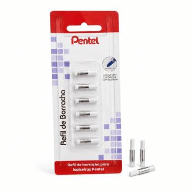Imagem de Kit Refil Borracha Pentel SM/Z2-6 Profissional 6un Original Para Lapis