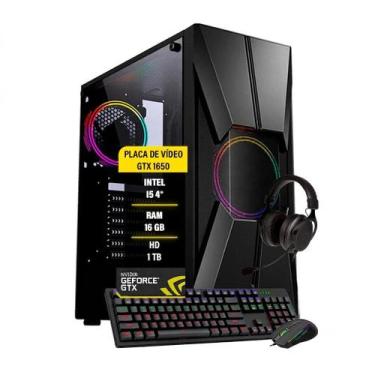 Imagem de Computador Gamer i5 GTX1650 16gb HD 1Tb SSD 480Gb Fonte 500W - AMORIM 