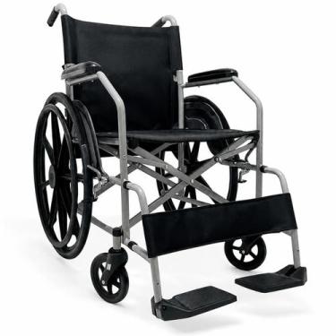 Imagem de Cadeira de Rodas D100 POP Dellamed até 110kg Dobravel Aço Resistente C