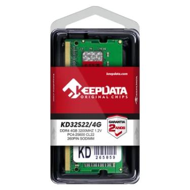 Imagem de Memoria Para Notebook Keepdata, 4GB, 3200MHz, DDR4 - Kd32s22/4g