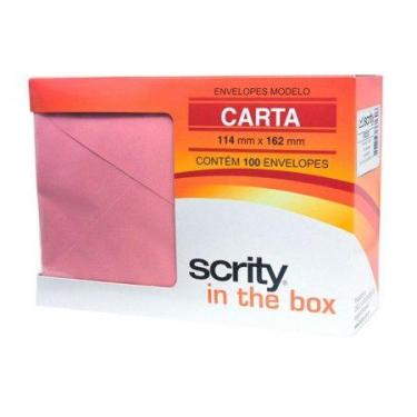 Imagem de Envelope Color Plus Rosa Claro 114x162mm caixa 100 unidades - Scrity