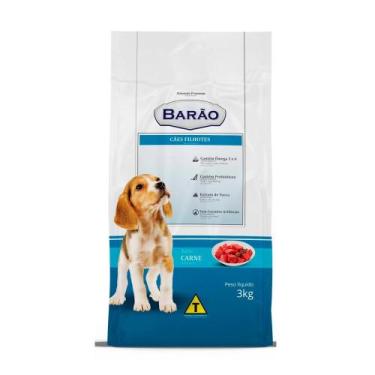 Imagem de Ração para Cães Barão Filhotes Sabor Carne 3kg