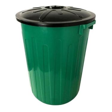 Imagem de Lixeira 65 Litros Redonda PP com Tampa para Coleta e Organização Multi