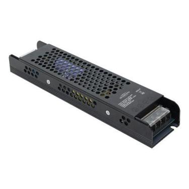 Imagem de Fonte 200w 12v 16,5a Bivolt Blumenau Para Fita De Led Preto, Bivolt