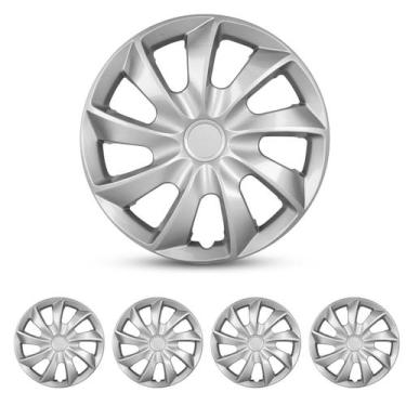 Imagem de Capa de Roda CPW 33 cm Universal para Carro, Caminhão e SUV - Pacote c