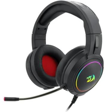 Imagem de Headset Gamer Redragon H270-rgb Mento, Preto, Drivers 50mm, Controle De Volume RGB, USB + P2, Banhado Com Microfone