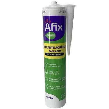 Imagem de Selante Acrílico base Água Preto Afix 430g, PRETO, ÚNICO