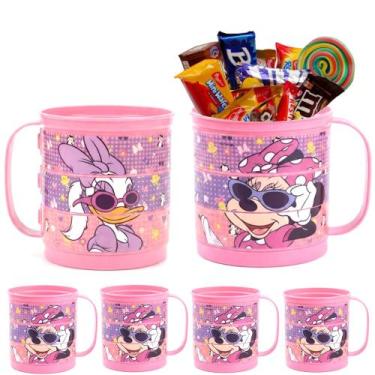 Imagem de 5 Xícara Plástica Minnie p/ Doce Festa Decoração Aniversário - Plasuti