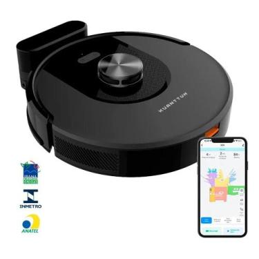 Imagem de Robô Aspirador Inteligente Kuanttum S10 com Mapeamento a Laser e Contr