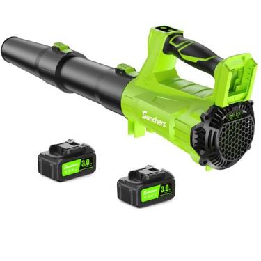 Imagem de Soprador de folhas elétrico sem fio SUNCHERS 20V com 2 baterias 3.0Ah
