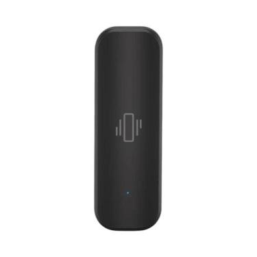 Imagem de Sensor De Vibração Tuya Zigbee Preto Com Alarme De Movimento E Choque 