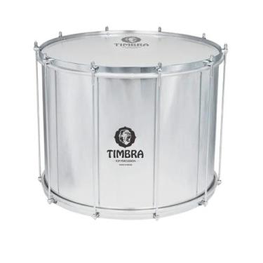 Imagem de Surdo timbra axe 22x40 cm aluminio c/aro cromado pele napa
