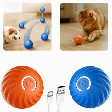 Imagem de Bolinha para Pet Inteligente Para Cachorro e Gato Recarregável USB Int