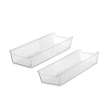 Imagem de Kit Organizador de Gaveta Caixa Translucido Acrilico 2 pcs