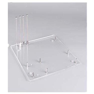 Imagem de Estojo de computador com estrutura de ar aberto para placa-mãe M-ATX, estrutura transparente de acrílico com estrutura aberta, estojo de computador para placa-mãe M-ATX suporte de base diy para placa-mãe M-ATX